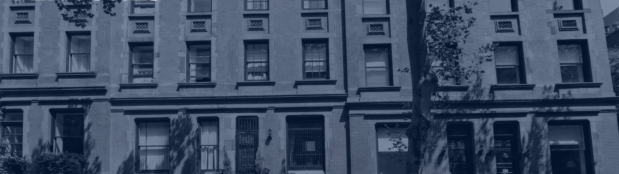 Upper East Side brownstone row